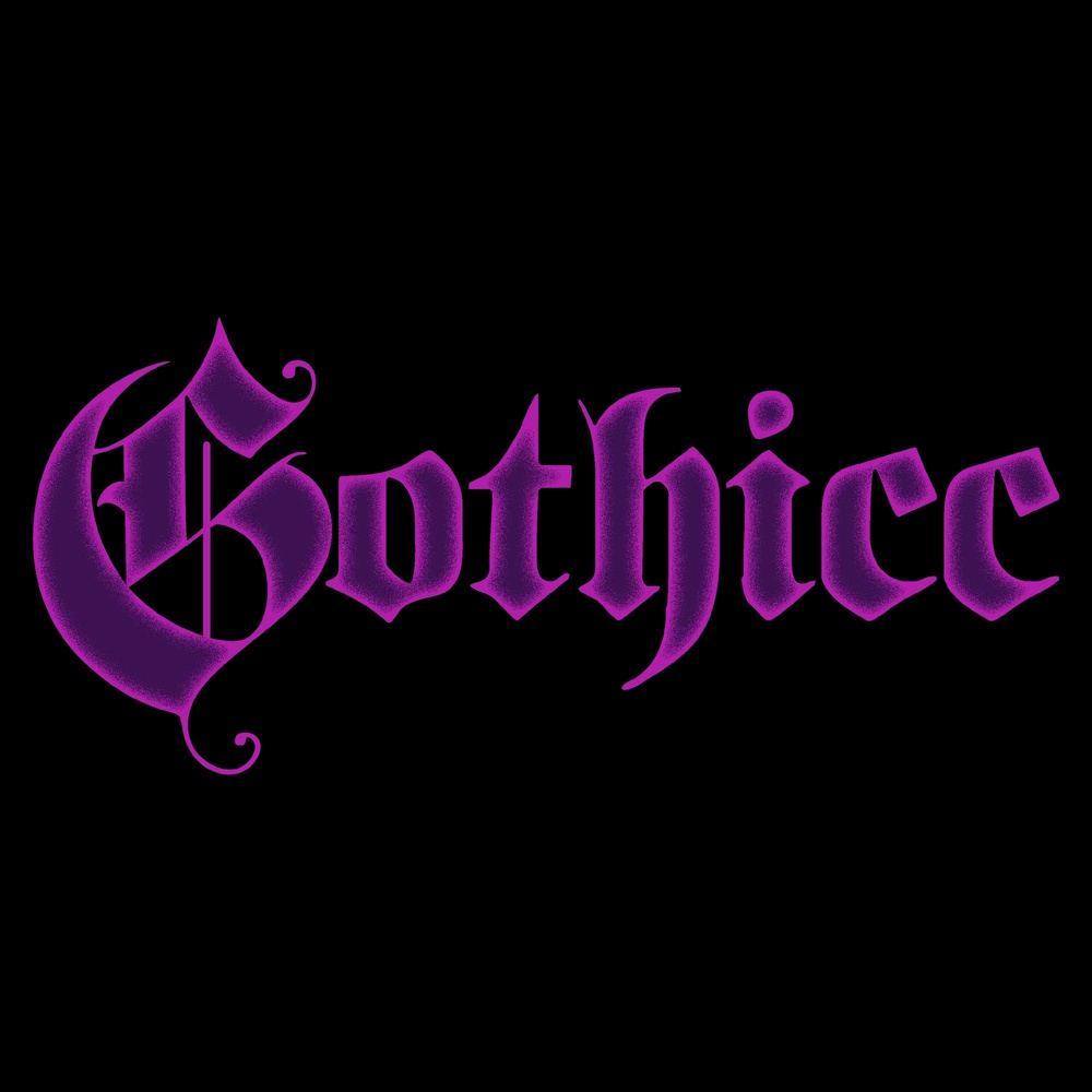 Women's Gothicc V-Neck T-Shirt - Black
