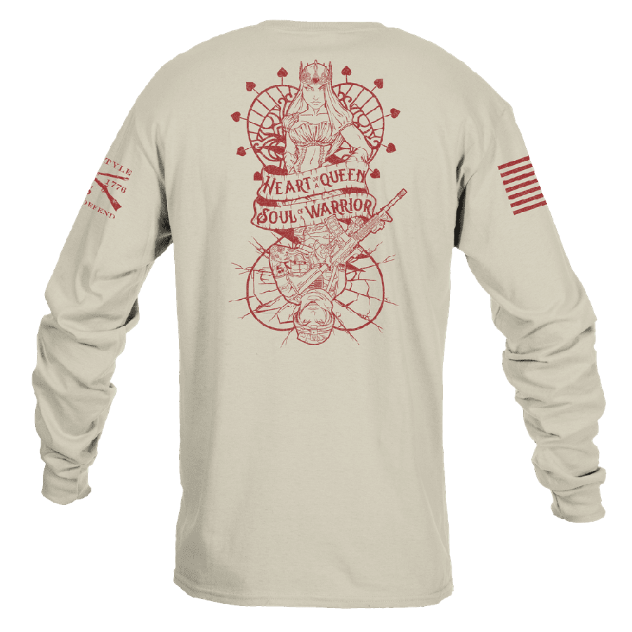 Women's Heart and Soul of a Warrior Long Sleeve - Sand