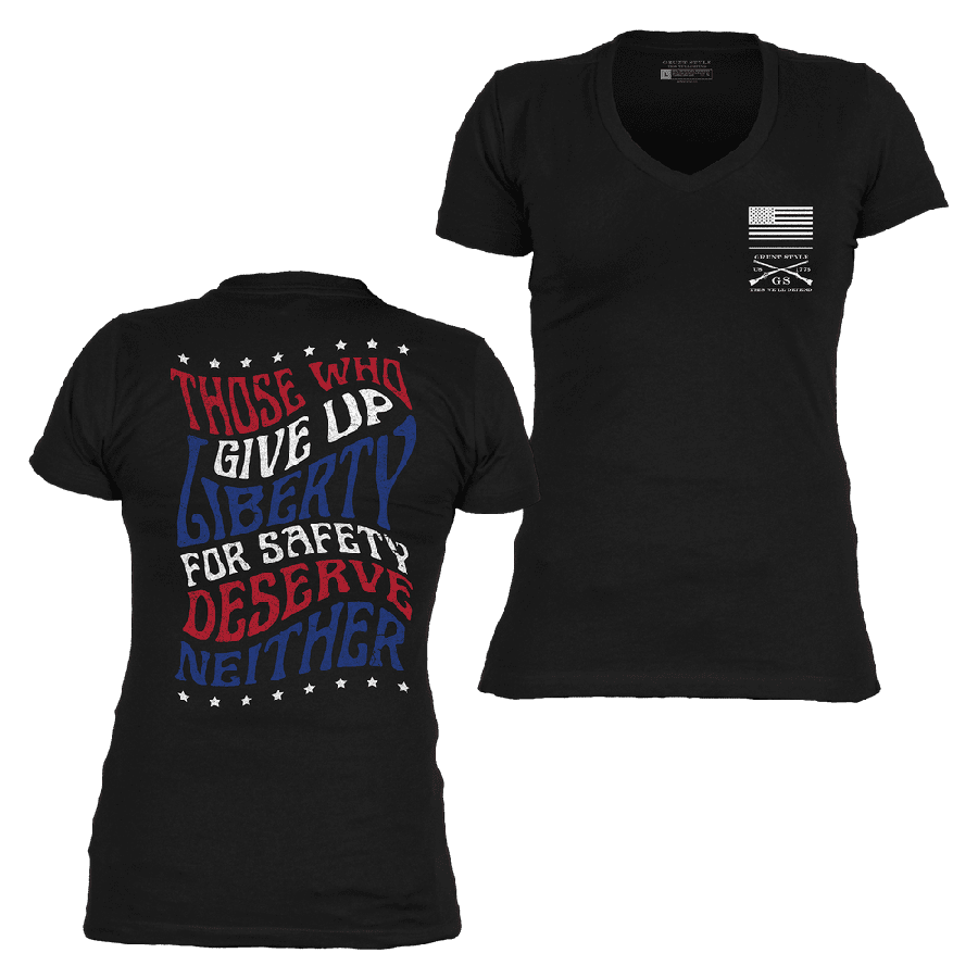 Women's Liberty V-Neck - Black