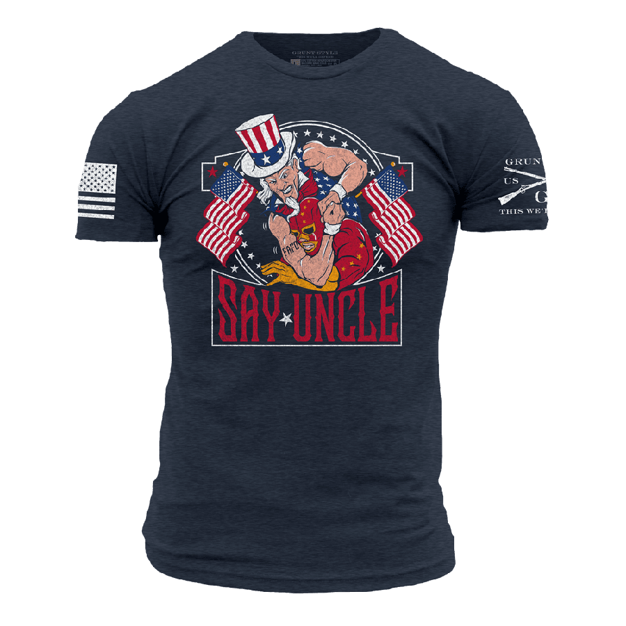 Say Uncle T-Shirt - Midnight Navy