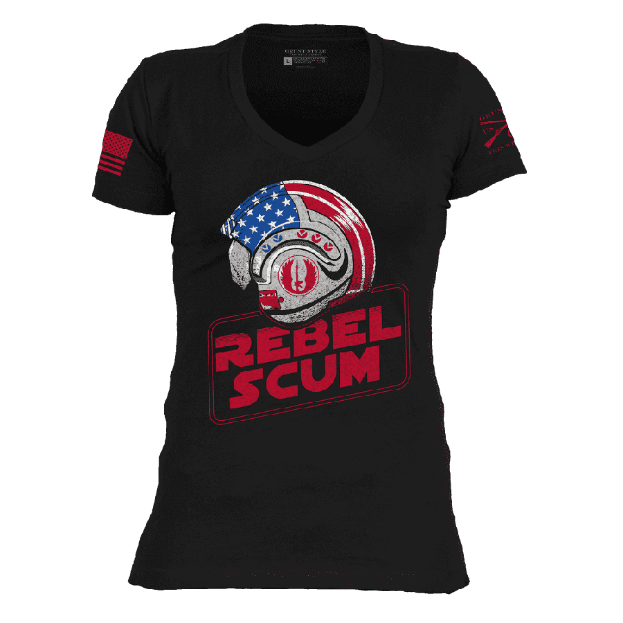 Women's Rebellion Lives V-Neck - Black