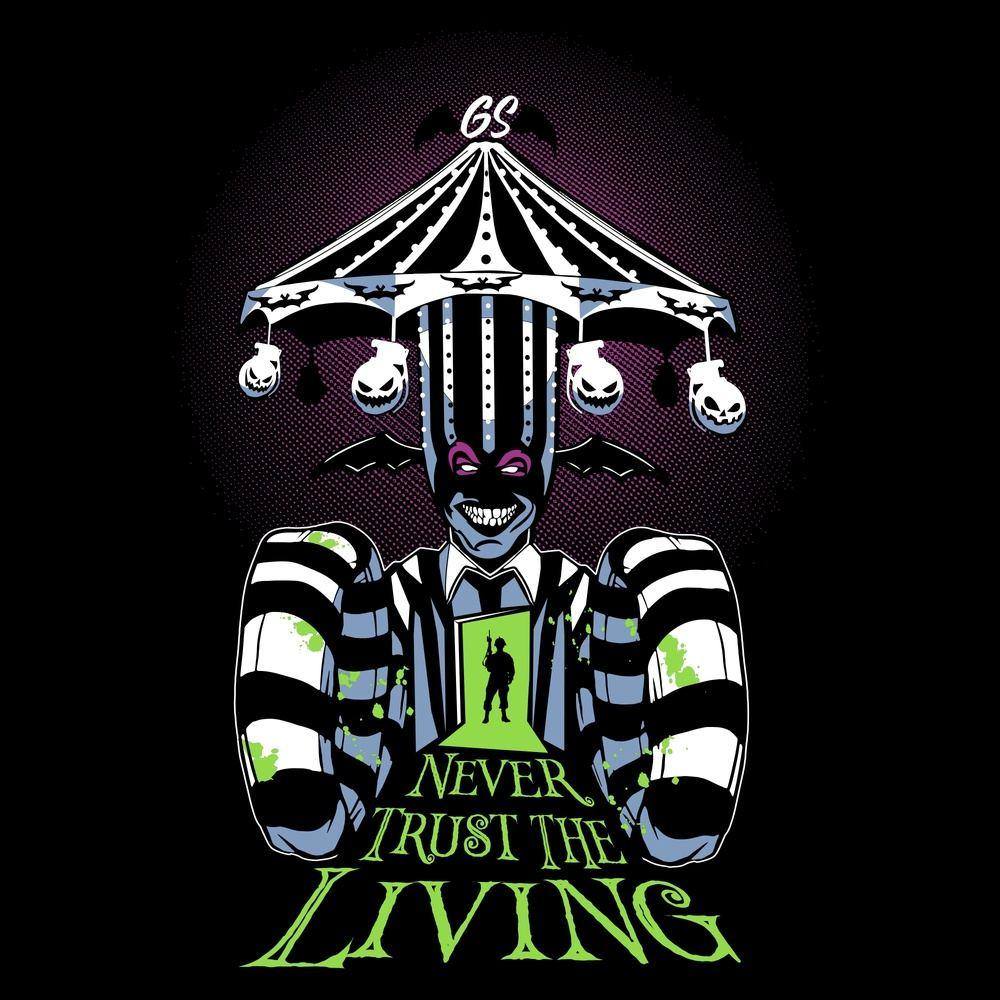 Women's Never Trust The Living V-Neck - Black