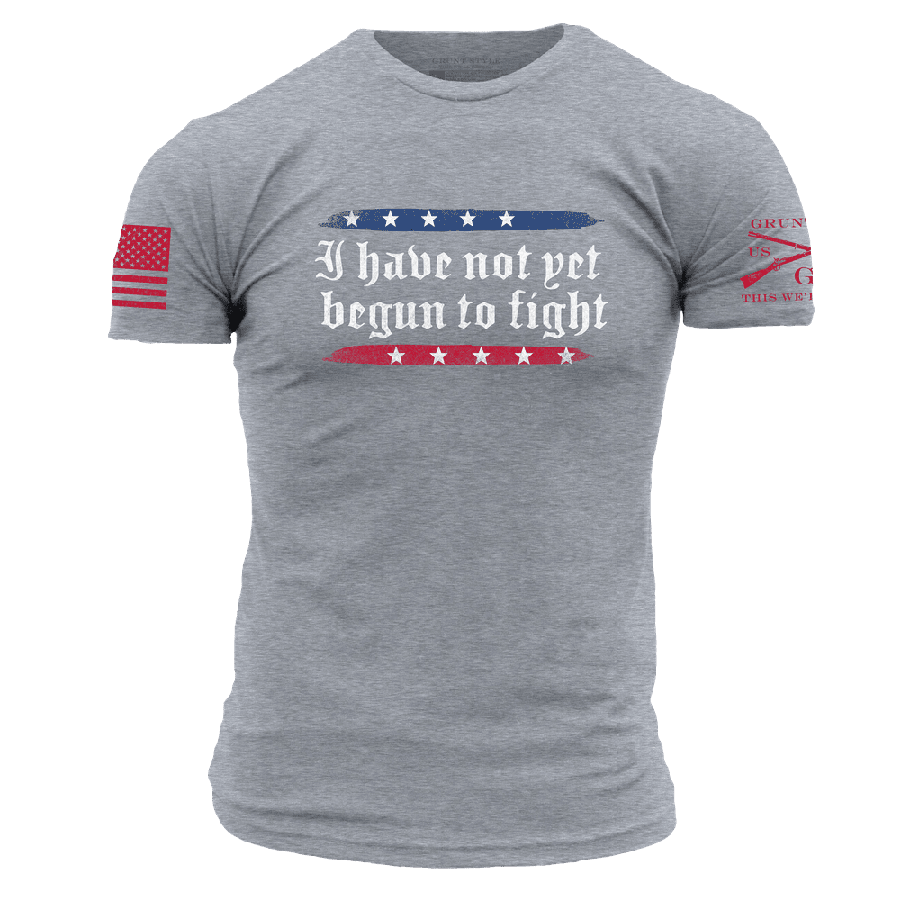 I Have Not Yet Begun To Fight T-Shirt - Dark Heather Gray
