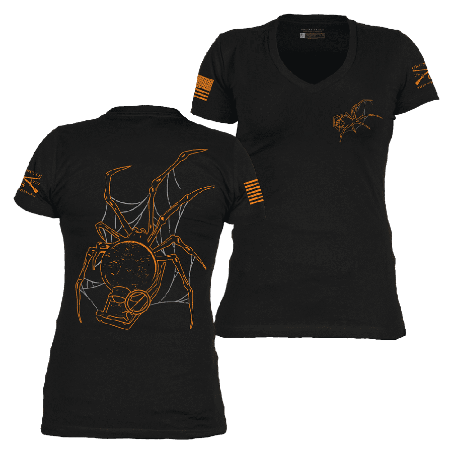 Women's Arachnoblast V-Neck - Black