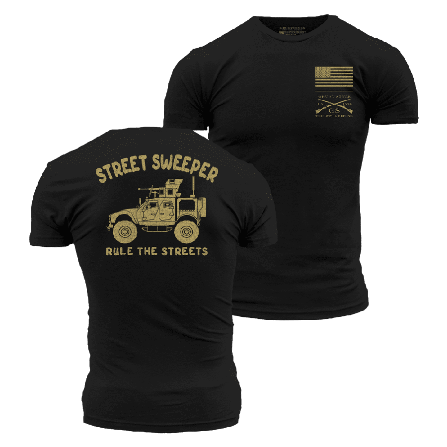Street Sweeper T-Shirt - Black