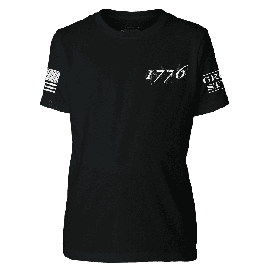 Youth 1776 Flag T-Shirt - Black