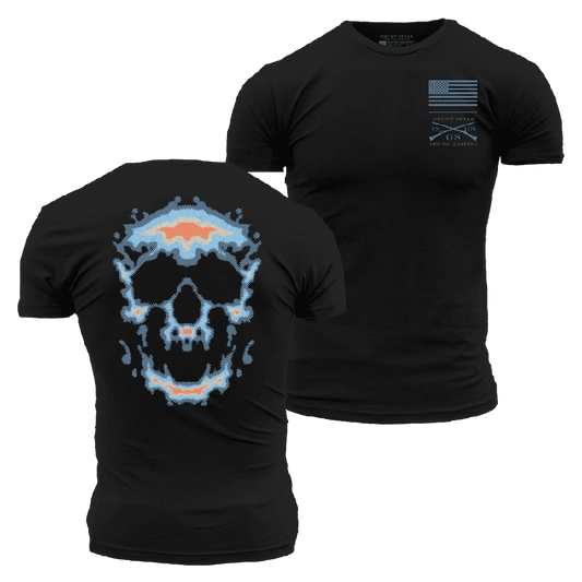 Infrared Skull T-Shirt - Black
