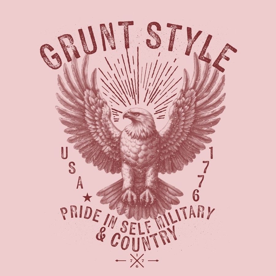 Women's Ethos Eagle V-Neck - Light Pink