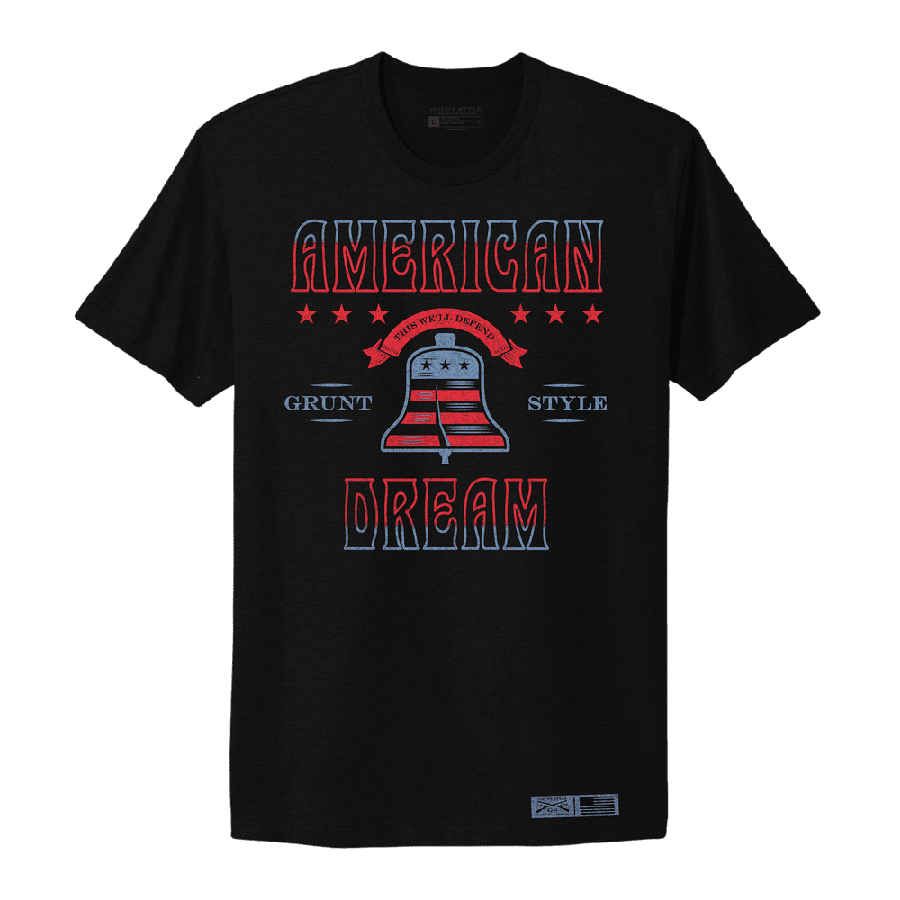 Women's American Dream Boyfriend Fit T-Shirt - Black