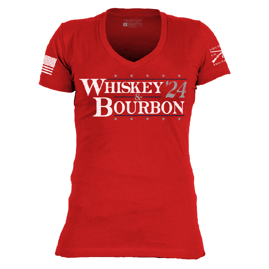 Women's My Vote '24 V-Neck - Red
