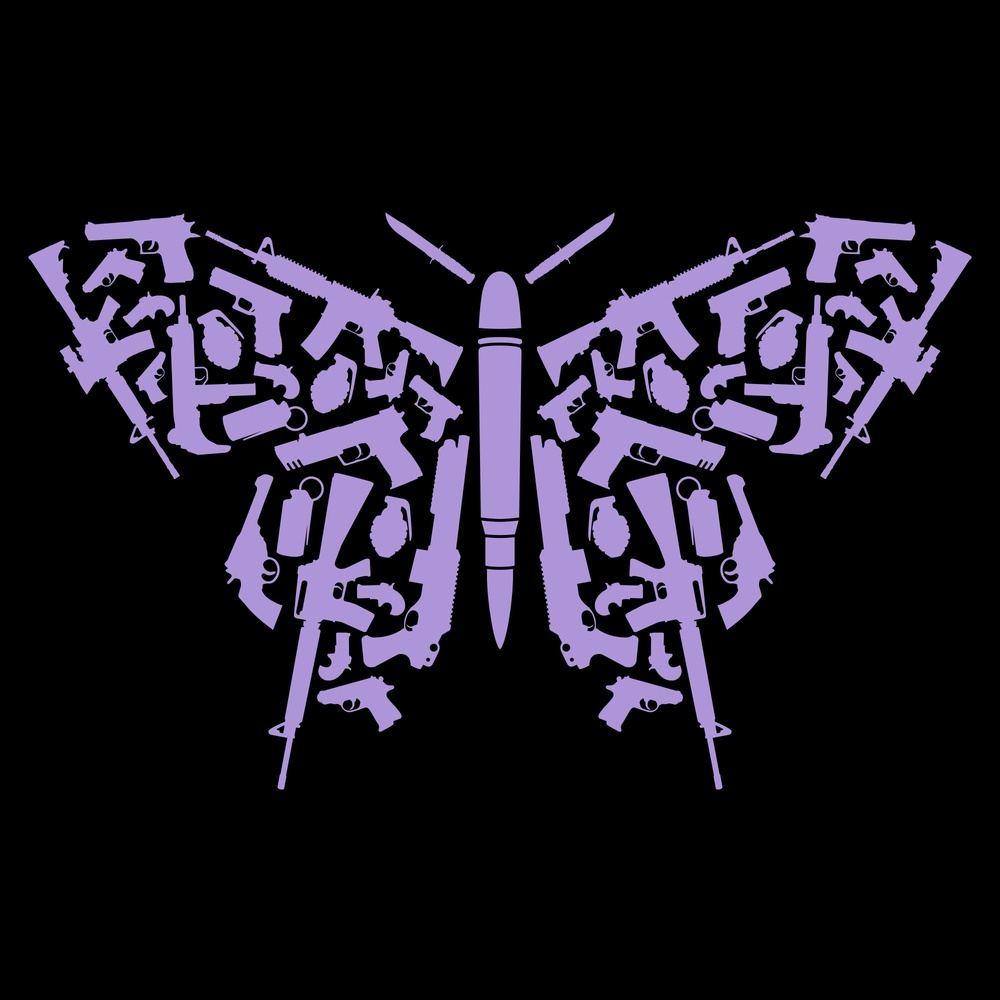 Women's 2A Butterfly Hoodie - Black