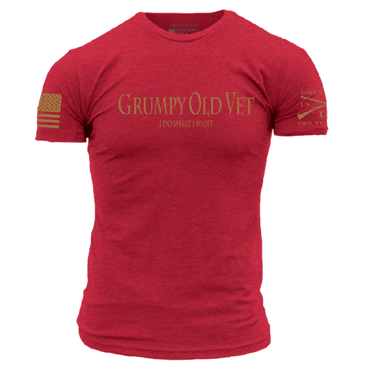 Grumpy Old Vet T-Shirt - Red