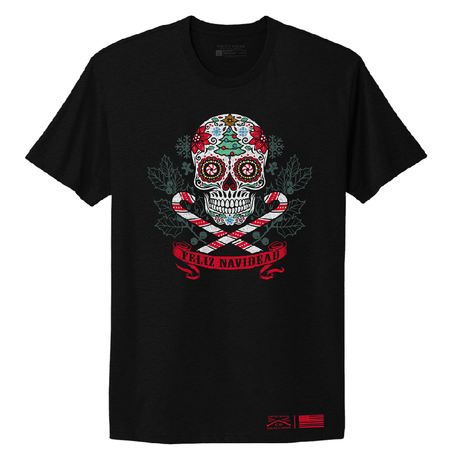 Women's Feliz Navidead Boyfriend Fit T-Shirt - Black