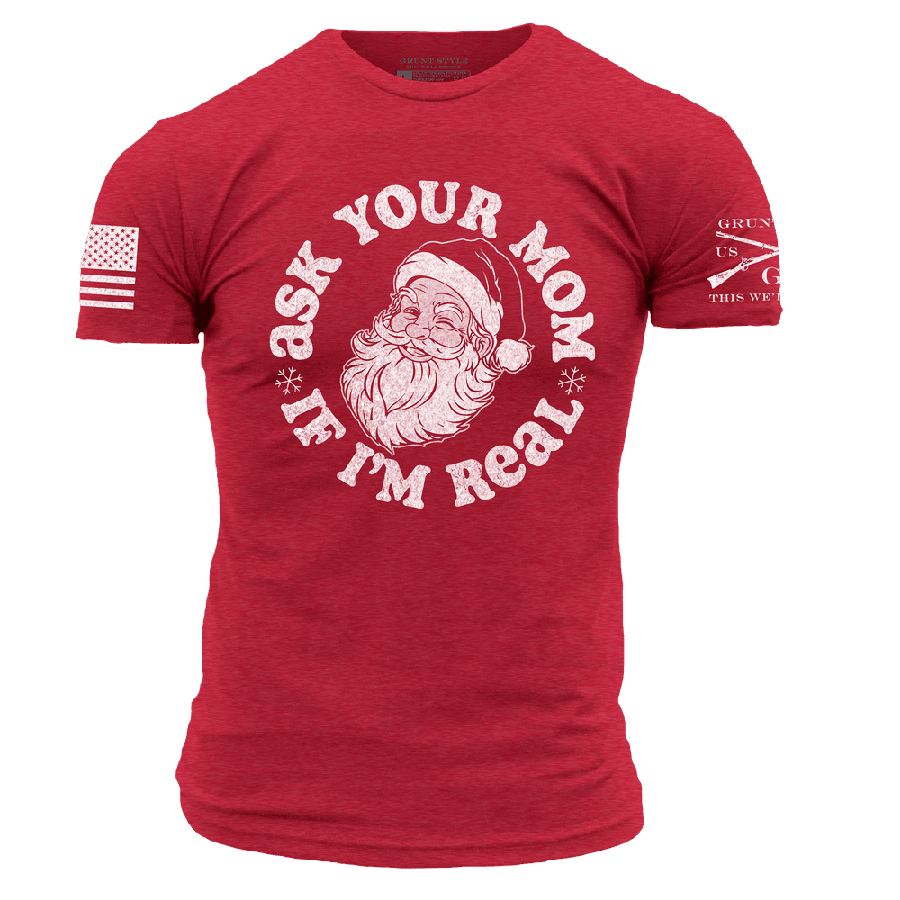Ask Your Mom T-Shirt - Red