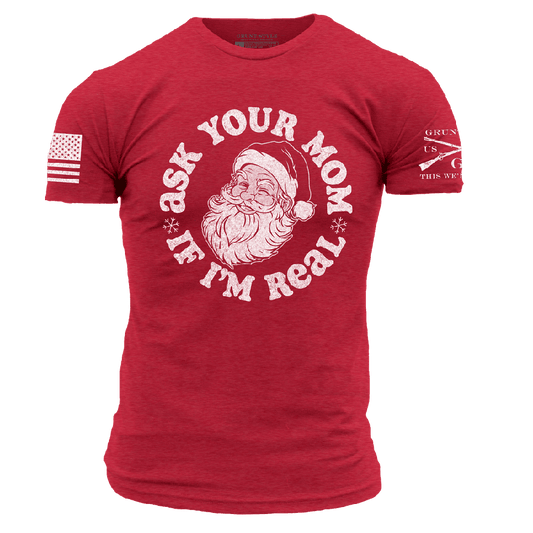 Ask Your Mom T-Shirt - Red