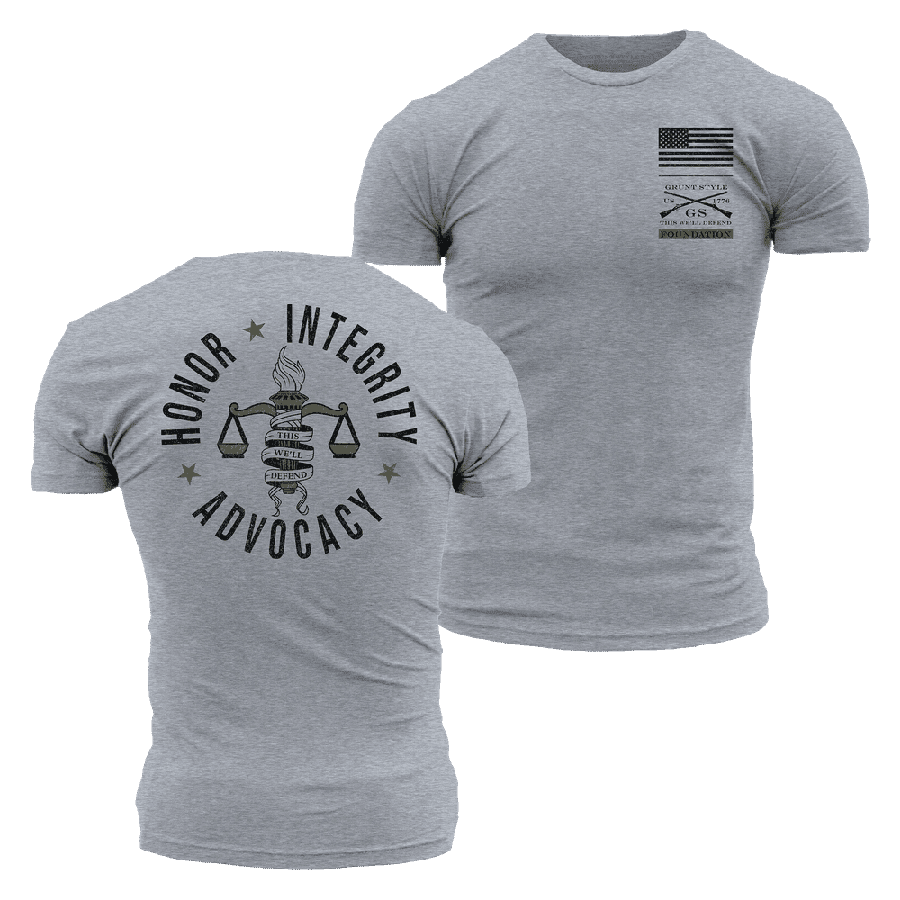 Grunt Style Foundation Advocacy T-Shirt - Dark Heather Gray