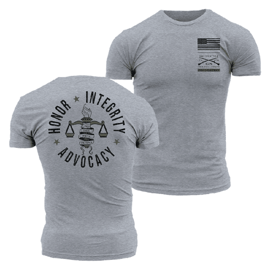 Grunt Style Foundation Advocacy T-Shirt - Dark Heather Gray