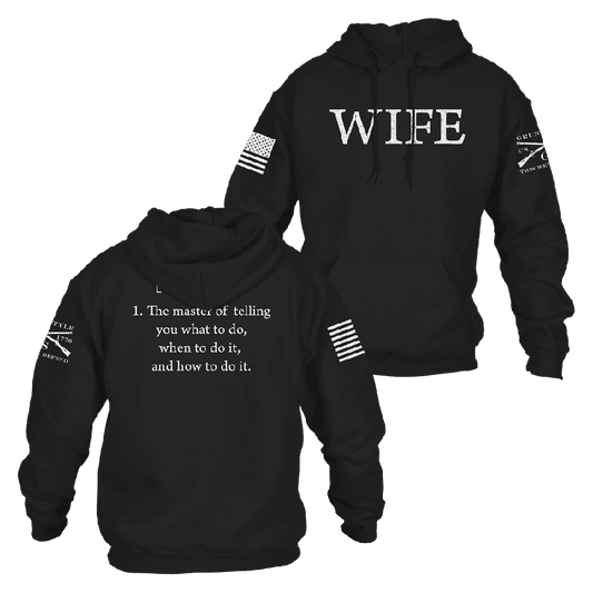 Women's Wife Defined Hoodie - Black