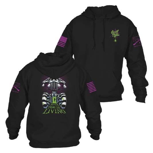 Never Trust The Living Hoodie - Black