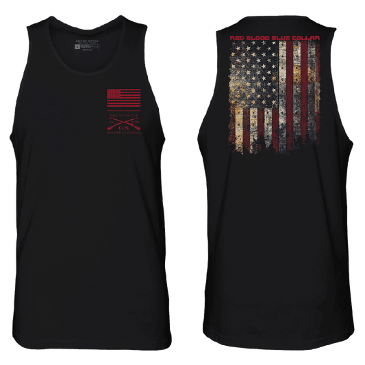 Red Blood Blue Collar® Tank - Black