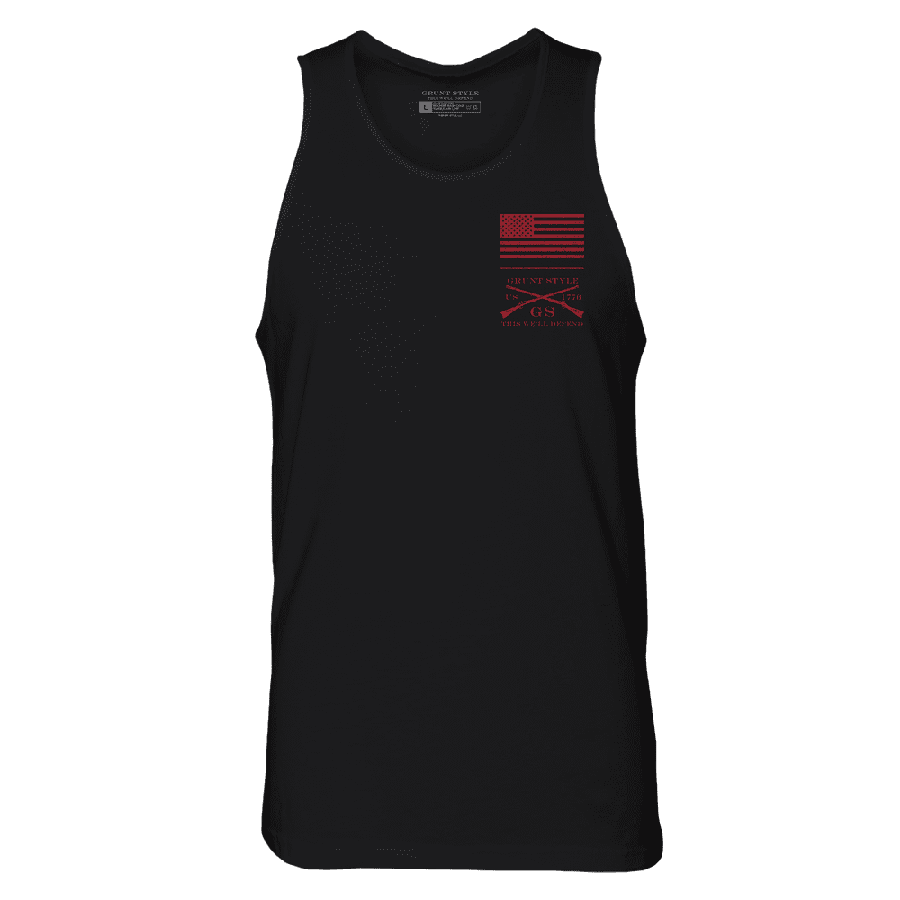 Red Blood Blue Collar® Tank - Black