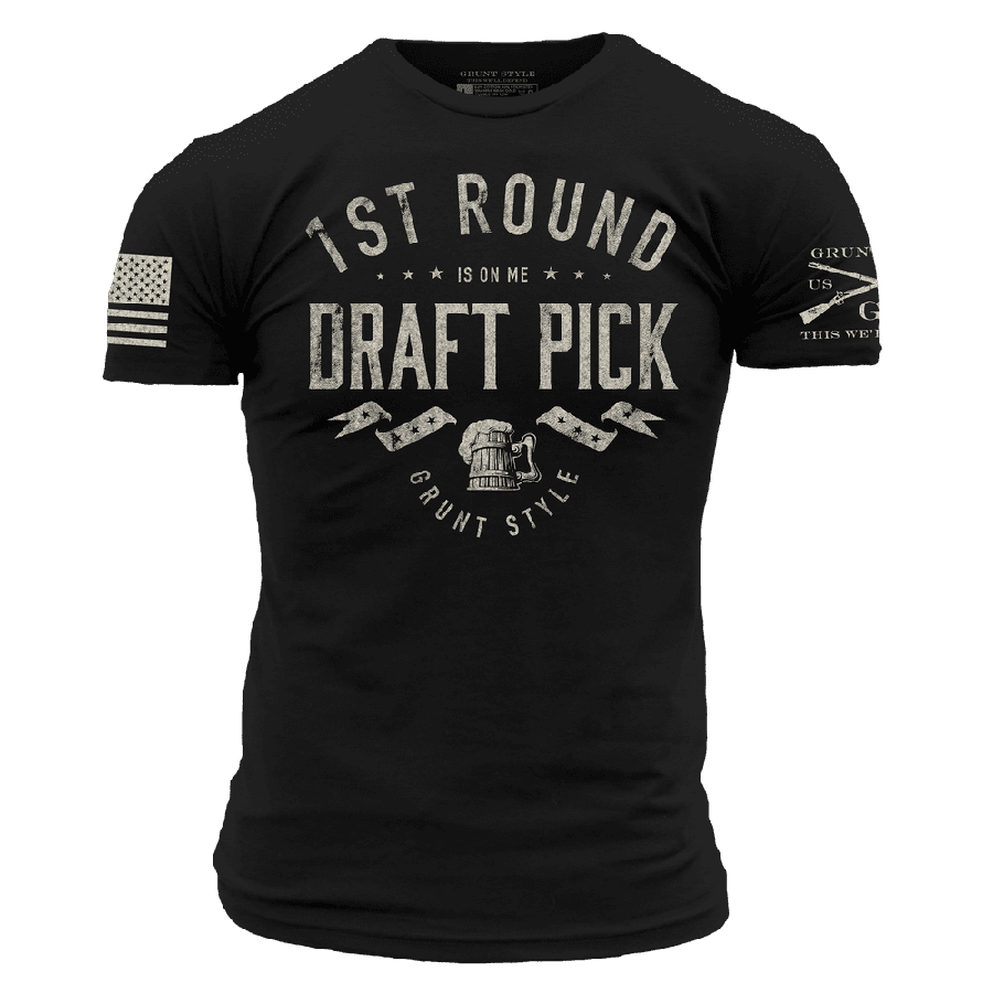 Draft Pick T-Shirt - Black