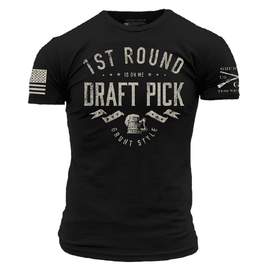 Draft Pick T-Shirt - Black