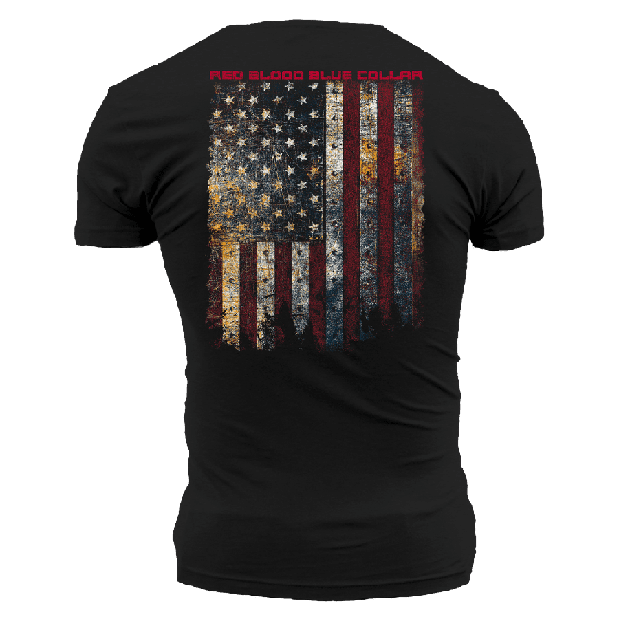Red Blood Blue Collar® T-Shirt - Black