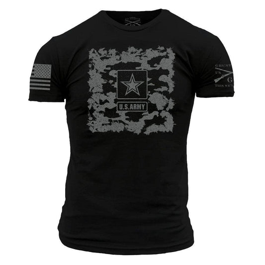 Army - Men's Stealth Camo Tee - Black