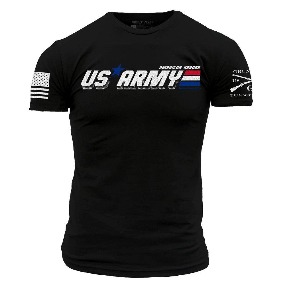 Army American Heroes T-Shirt - Black