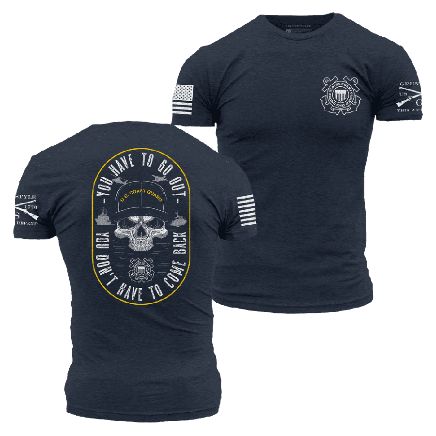 USCG - Guardians Of The Waves T-Shirt - Midnight Navy