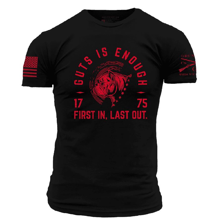 USMC - First In T-Shirt - Black
