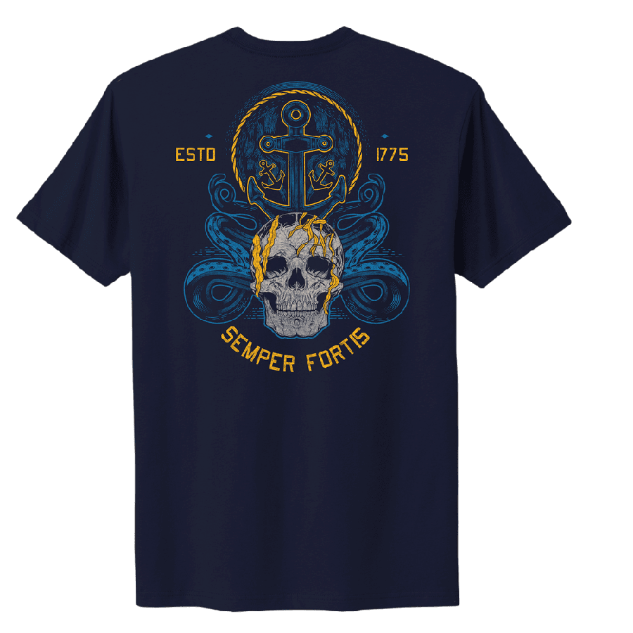 USN - Women's Semper Fortis Boyfriend Fit T-Shirt - Navy