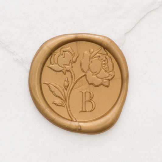 Garden Roses Monogram Wax Seals