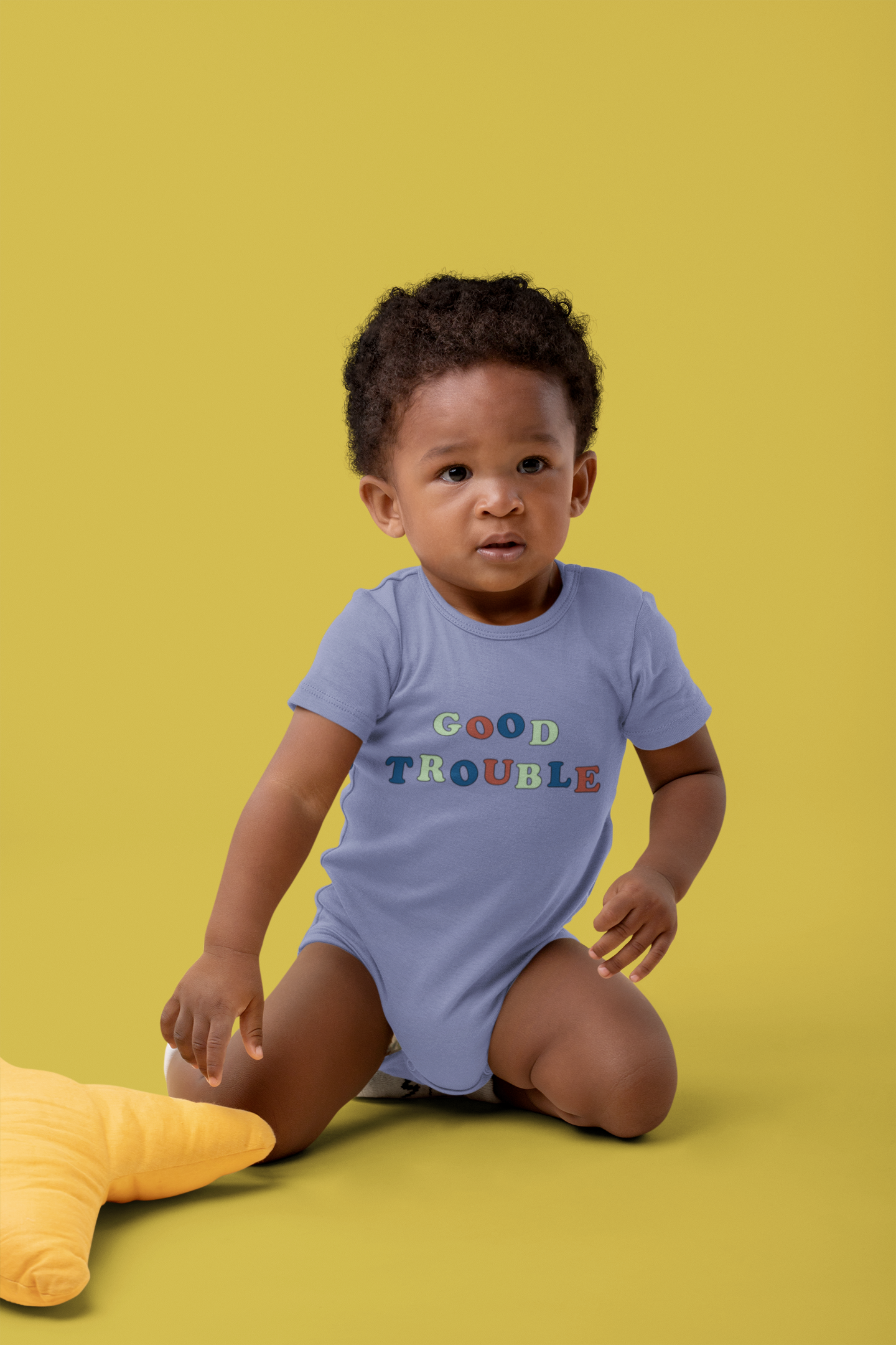 Good Trouble Onesie + Kids Tee