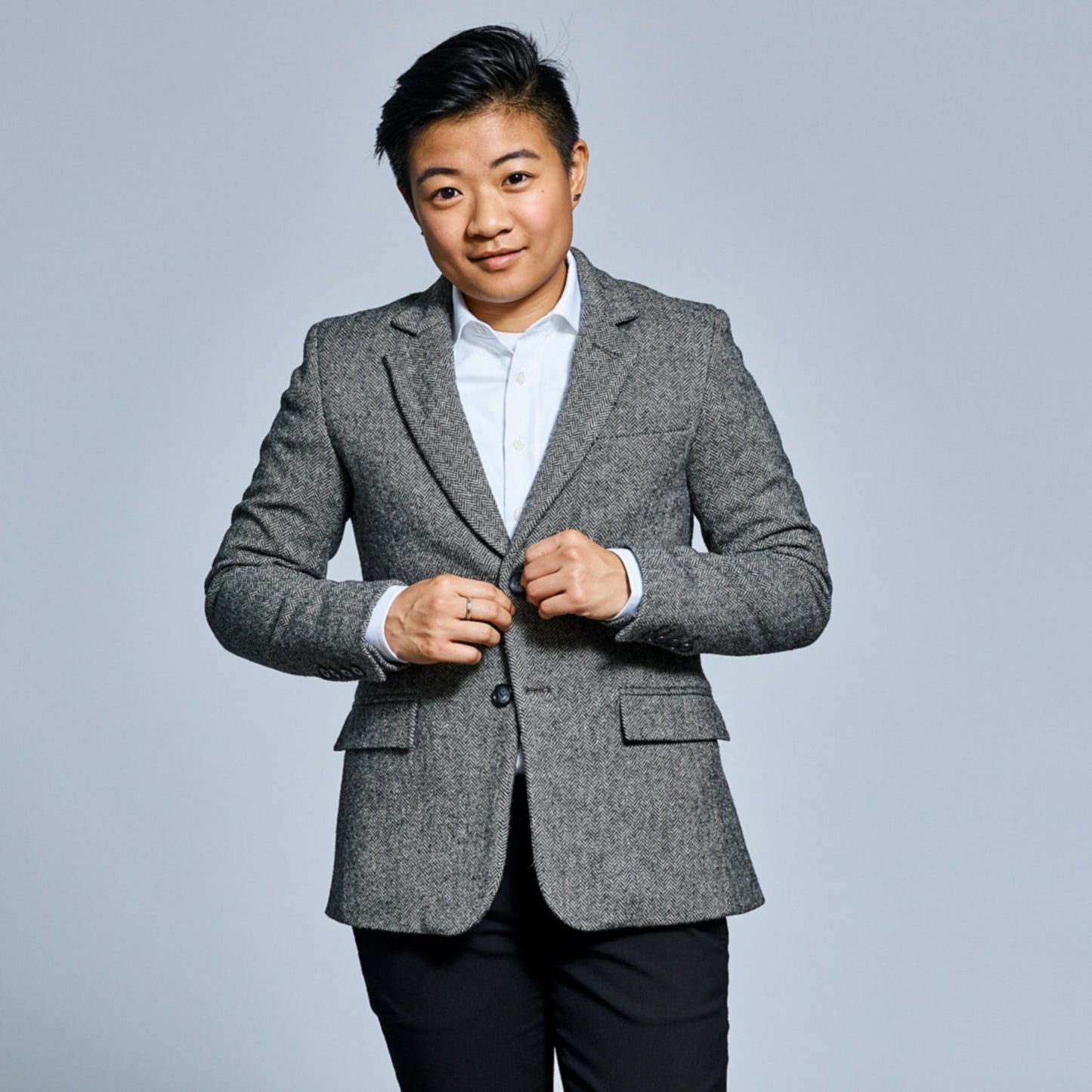 Gray Tweed Blazer