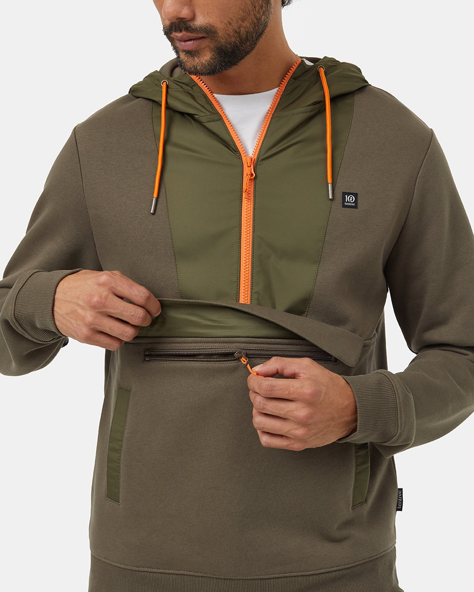 SeaFleece Contrast Anorak Hoodie