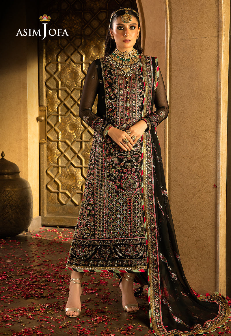 AJVFP-01 EMBROIDERED CHIFFON 3 PCS
