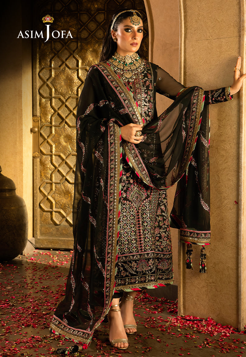 AJVFP-01 EMBROIDERED CHIFFON 3 PCS