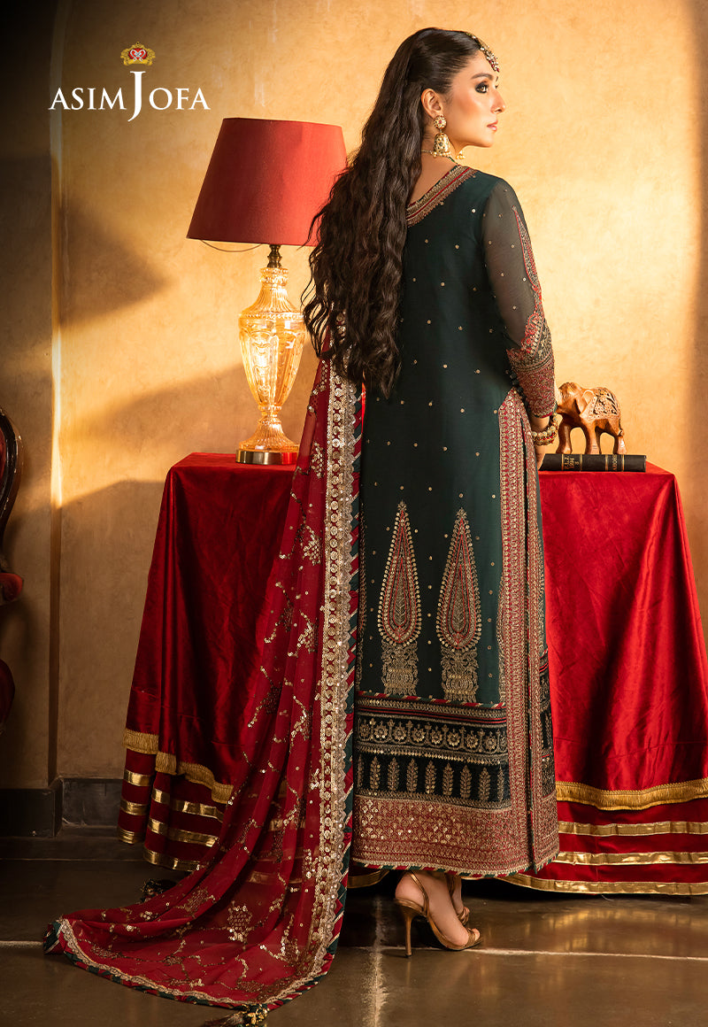 AJVFP-10 EMBROIDERED CHIFFON 3 PCS