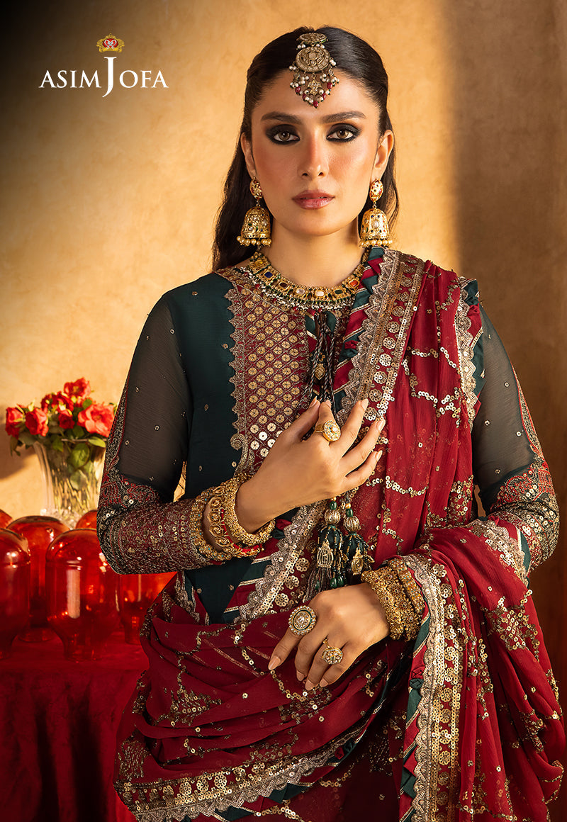 AJVFP-10 EMBROIDERED CHIFFON 3 PCS