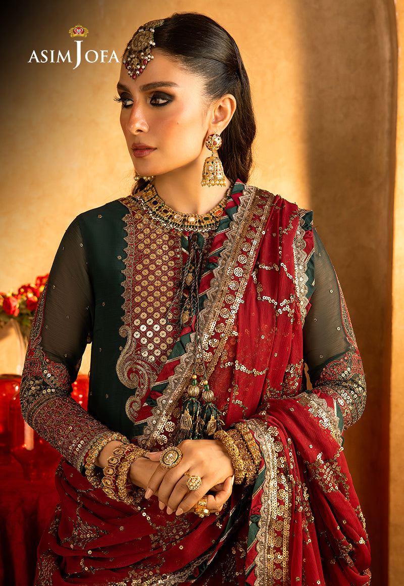 AJVFP-10 EMBROIDERED CHIFFON 3 PCS