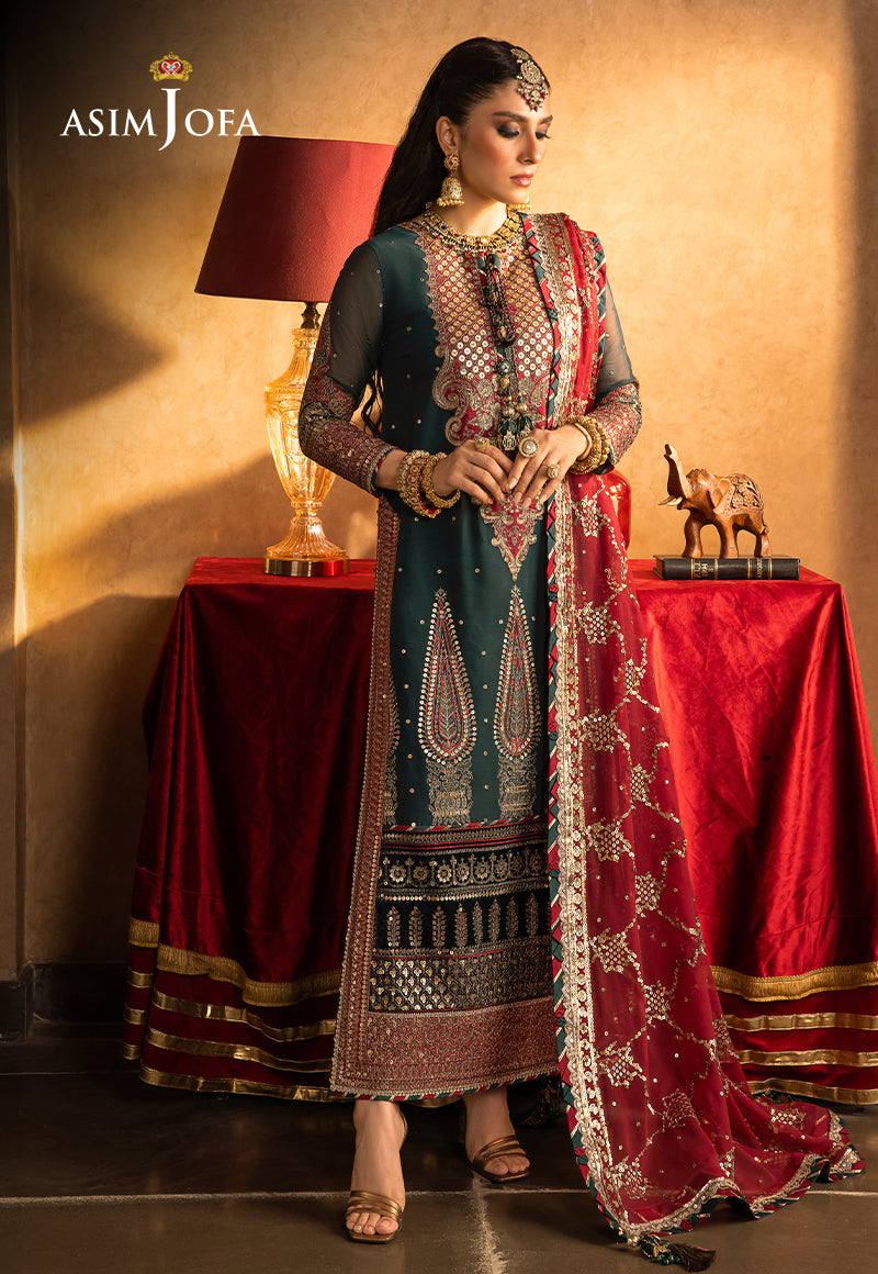 AJVFP-10 EMBROIDERED CHIFFON 3 PCS