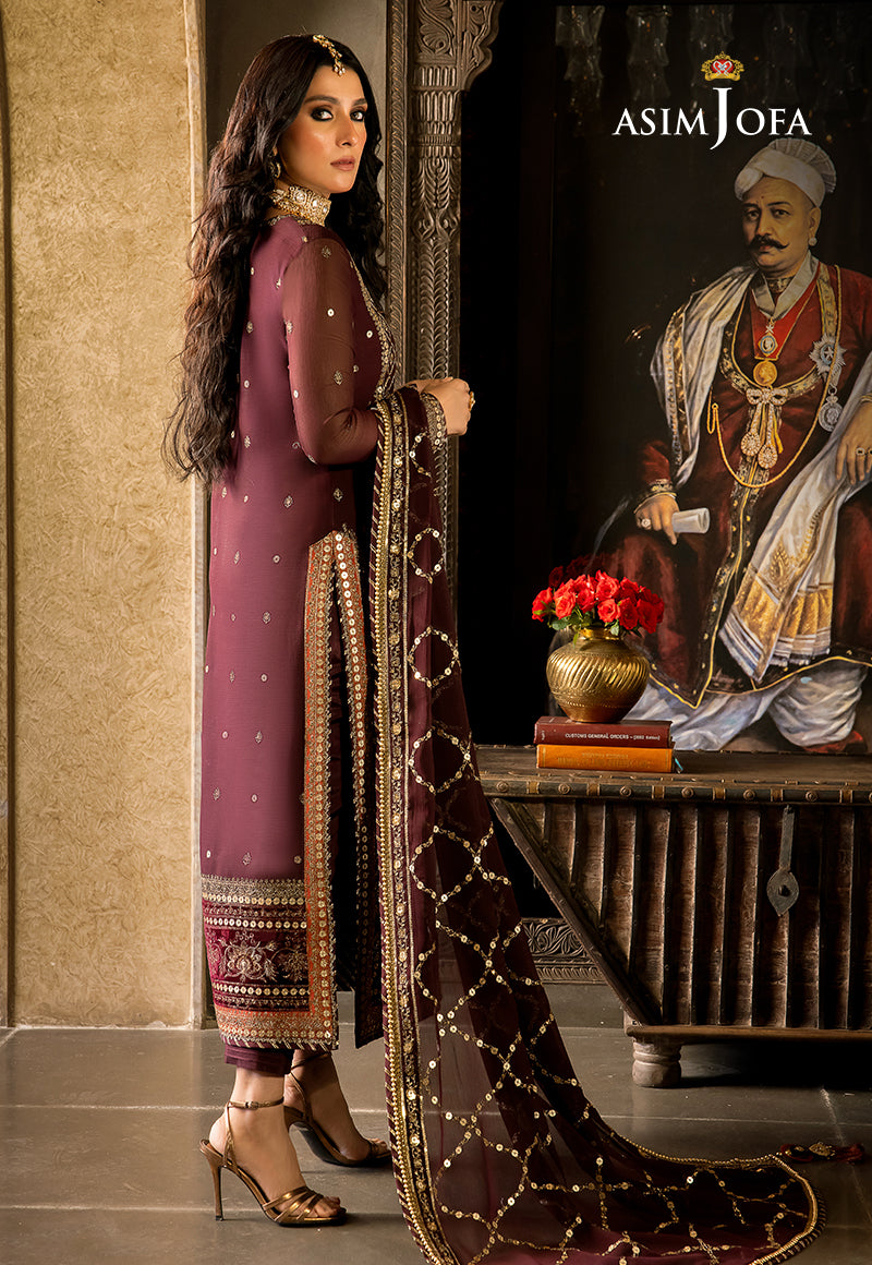 AJVFP-12 EMBROIDERED CHIFFON 3 PCS