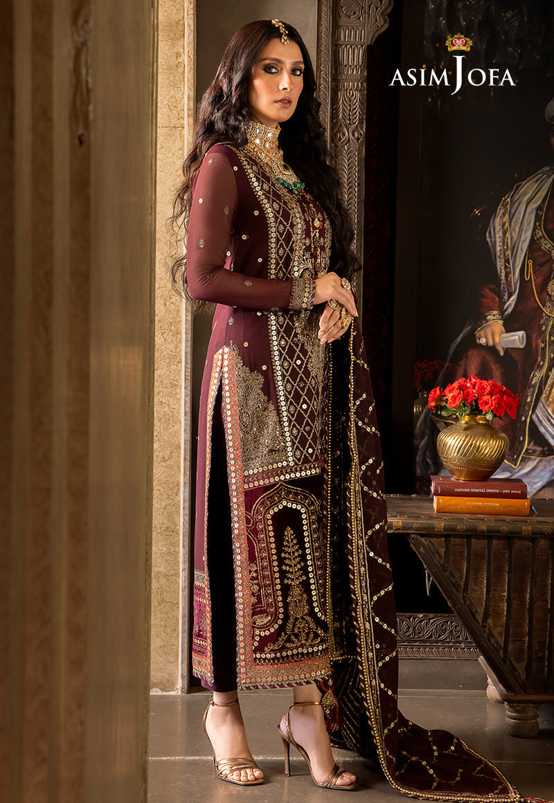 AJVFP-12 EMBROIDERED CHIFFON 3 PCS