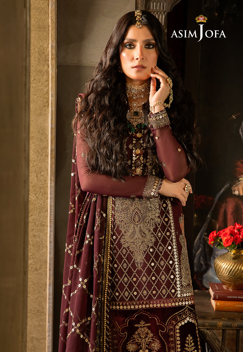 AJVFP-12 EMBROIDERED CHIFFON 3 PCS