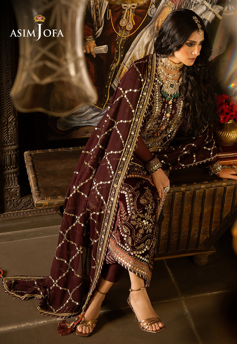 AJVFP-12 EMBROIDERED CHIFFON 3 PCS