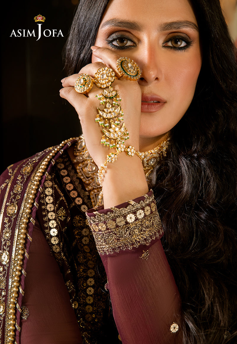 AJVFP-12 EMBROIDERED CHIFFON 3 PCS