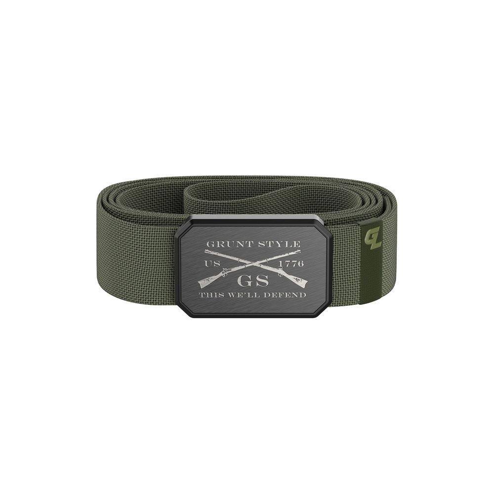 Grunt Style x Groove Life™ Belt - Gun Metal on Olive