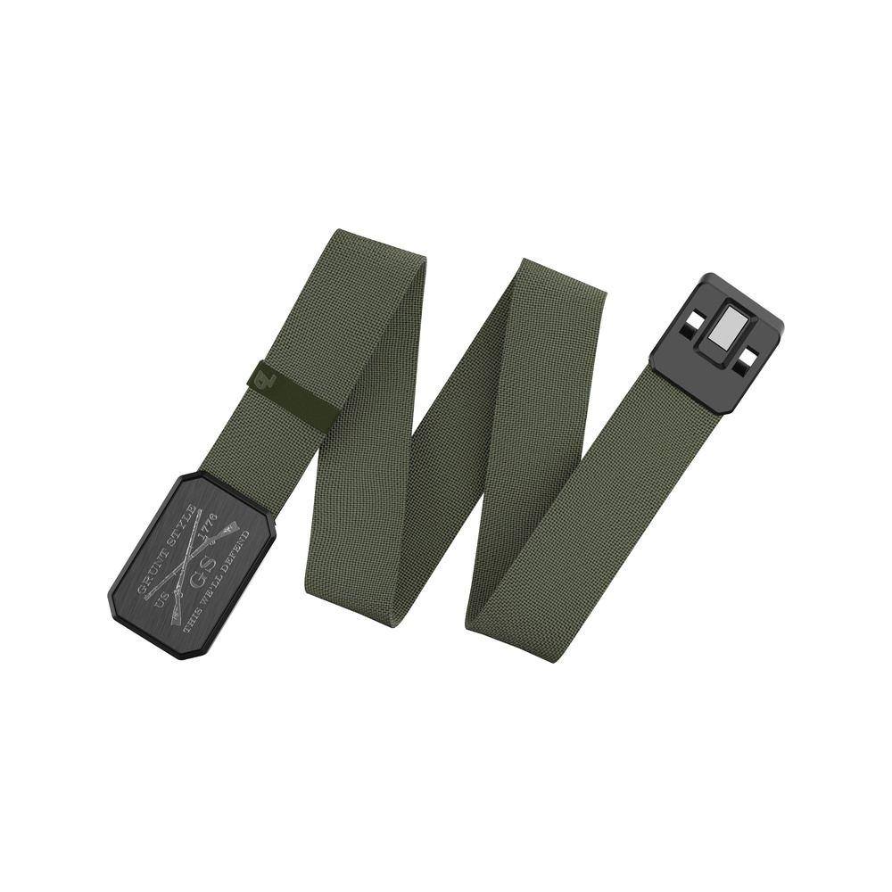 Grunt Style x Groove Life™ Belt - Gun Metal on Olive